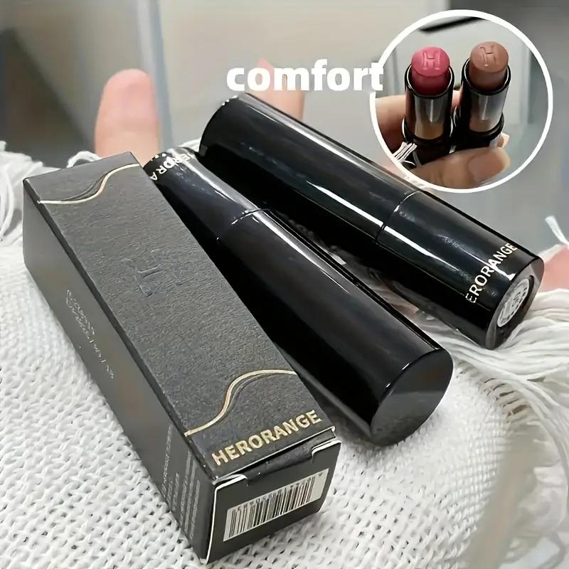Lipstick Red Brown Lipstick Waterproof Moisturizing Mirror Lipstick Lip Gloss Natural Long-lasting Makeup Valentine's Day Gift