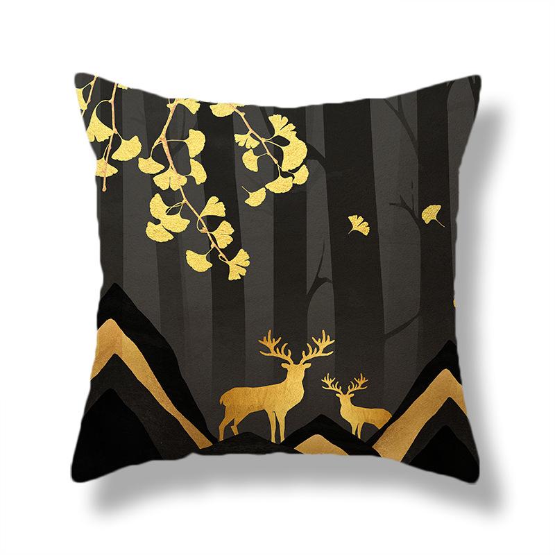 

45x45 см креативная ручная роспись чехол для подушки с природными пейзажами диван офисное сиденье чехол креативные украшения украшение дома 40x40cm