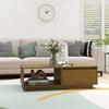 Coffee Table Honey Brown 110 X 50 X 33.5 Cm Solid Pine Wood