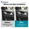 Carbon Fiber Style Interior Sticker for Hyundai Tucson TL/TLE J6 2015 2016 2017 2018 2019 2020 Door Handle Area