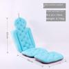 Adult Non-Slip Extended Bath Mat with Suction Cups for Sitting and Lying