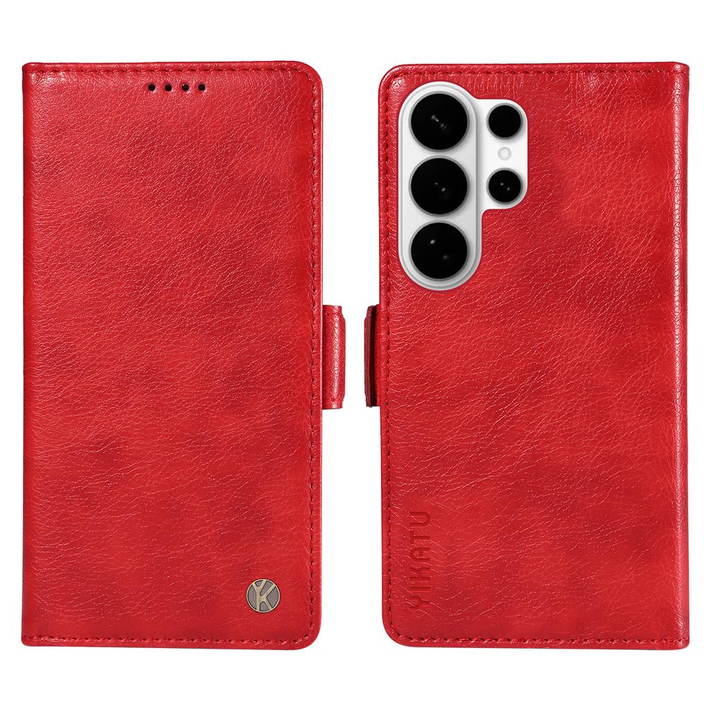 For Samsung Galaxy S26 Ultra Case YIKATU YK-007 Litchi Texture PU Leather Wallet Phone Cover
