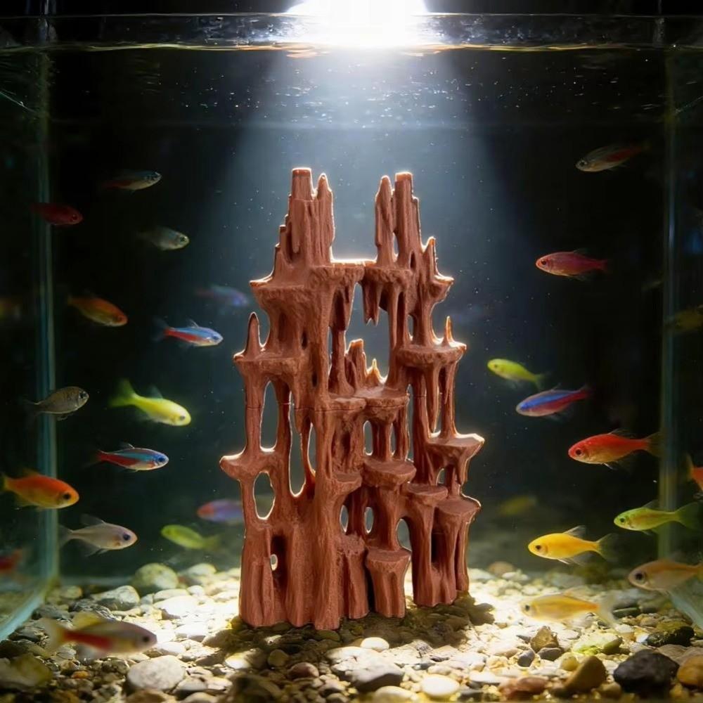 Fish Tank Decoration Aquarium Fish Cave Betta Hideout Cave Fish Shrimp Hides Cave  Fish Shrimp Crab