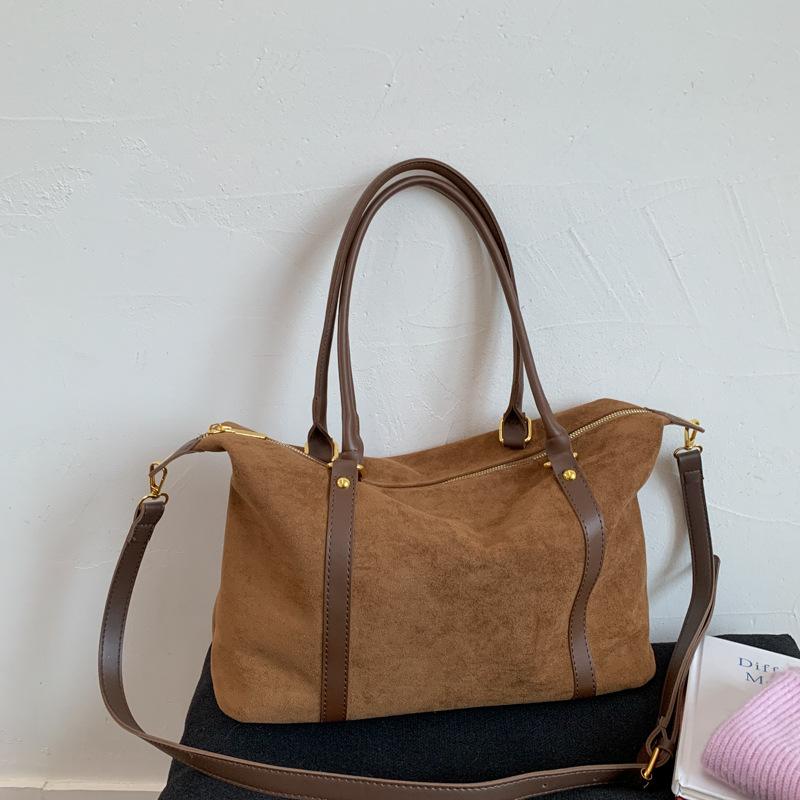 Fashi Women Handbag Faux Suede Female Tote Handbags Large Capacity Crossbody Bags for Women