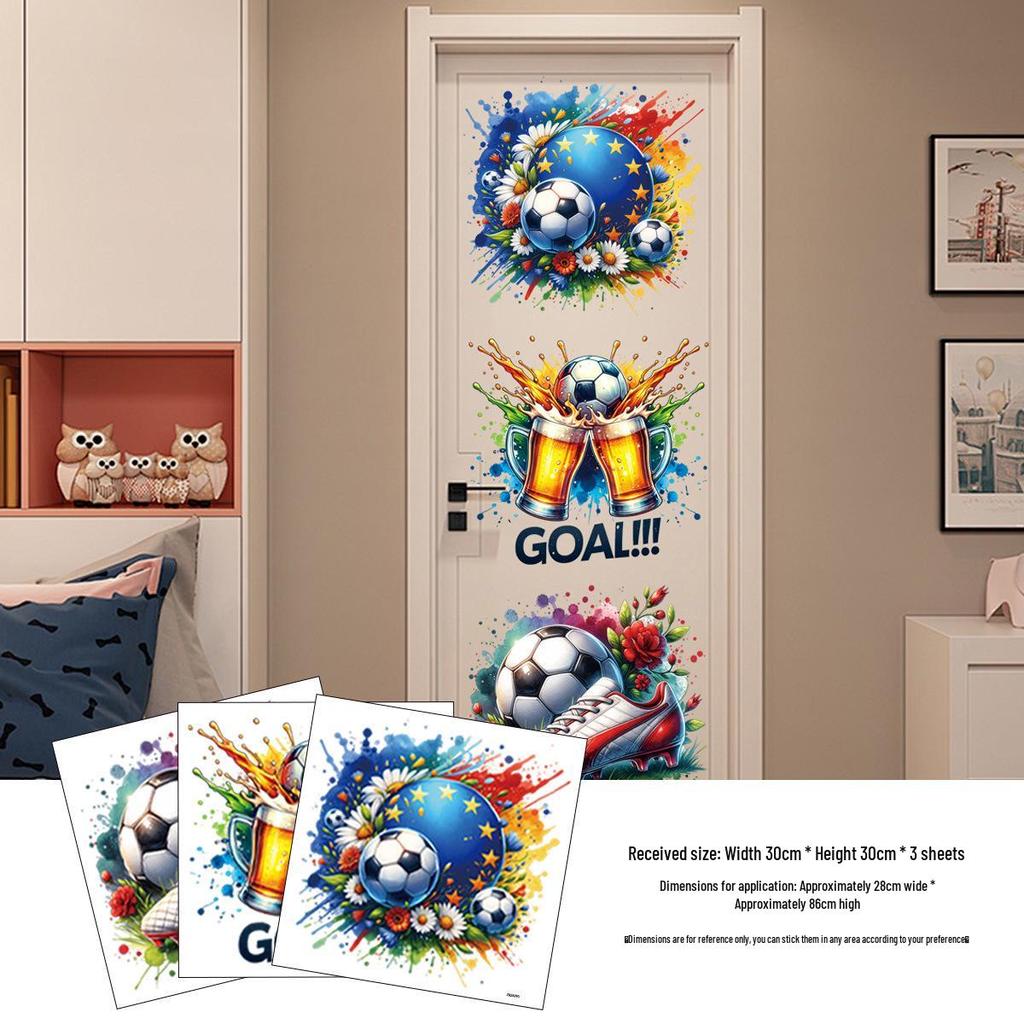 2026 Football World Cup Fan Stickers - US, Canada & Mexico Decor for Living Room & Bedroom