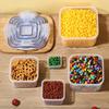 RuHan Rectangular Transparent Microwave & Refrigerator Food Storage Container Set (3 x 1900ml)