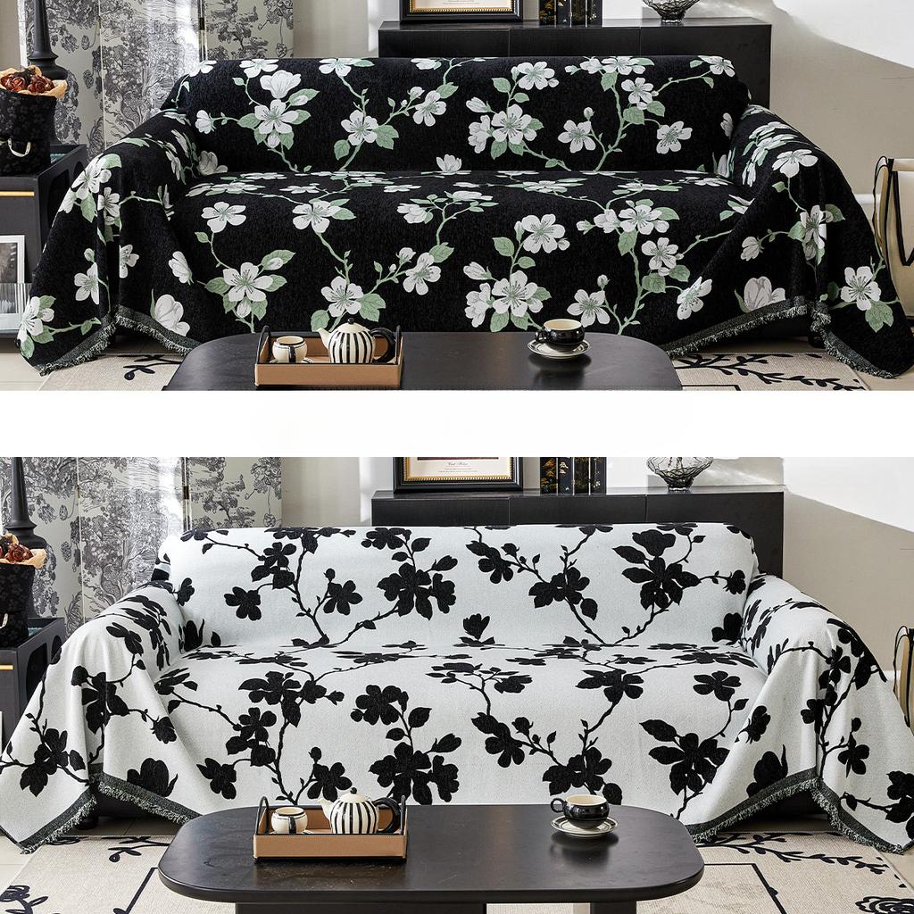 Pokrowiec na sofę z szenili Tkanina Pokrycie Wysokiej Jakości Cztery Pory Roku Uniwersalny Ręcznik na Sofę Odporny na Zadrapania Nieprzywierający Wełna Kompleksowy Pokrowiec na Sofę