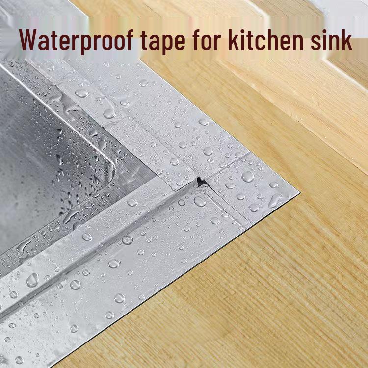 Hitzebeständiges Aluminiumfolienband - Wasserdicht, Ölbeständig, Selbstklebender Küchenaufkleber für Herd und Spüle.