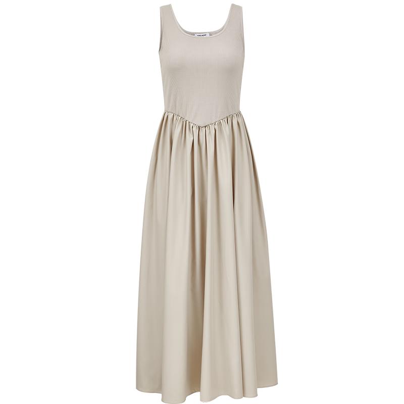 

VEROMODA Women s 2025 Spring Elegant Spliced Long Sleeveless Dress 325161032 M