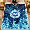 Flannel BlanketBrighton & Hove Albion Football Warm Soft Throw Blanket for Indoor Sofa Bed Living Room Use