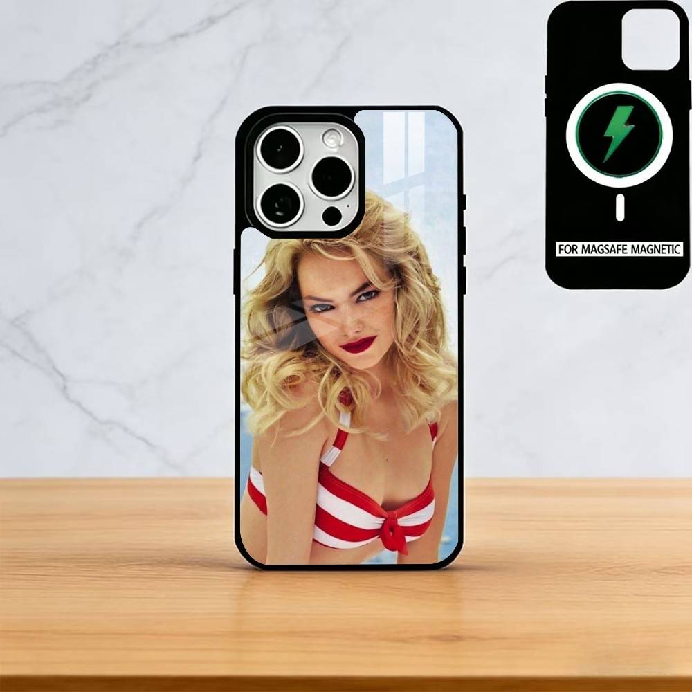 Emma Stone Phone Case For iPhone17,16,15,14,13,12,11 Plus,Pro Magnetic For Magsafe Wireless Charging