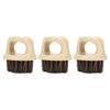 3Pcs Shaving Brush Ring Handle Men Beard Soft Bristle Burr Free Comb Styling Cleaning Tool for Hair Salon