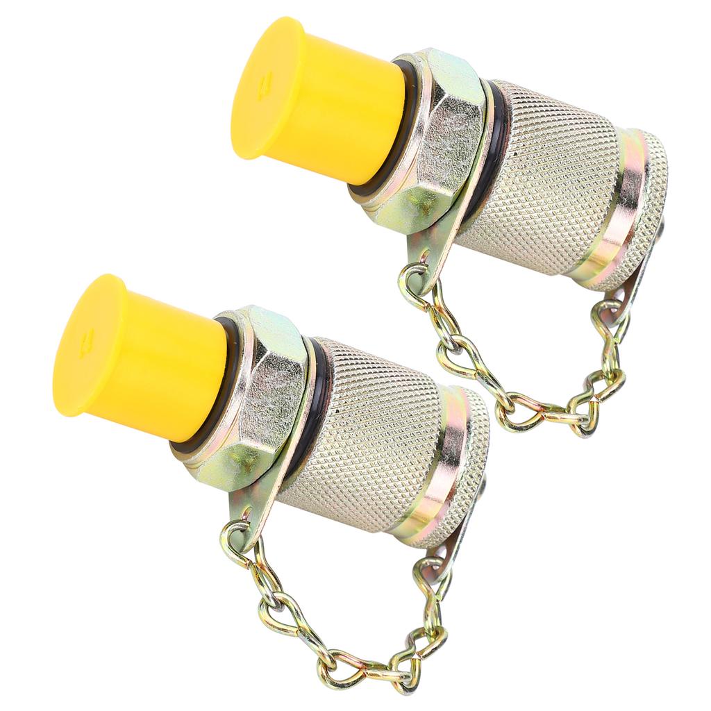 2 Stück Hydraulik-Testadapter Hochdruckschlauchanschluss Messpunkt Kupplungswerkzeug M10 x 1-M12 x 1,25