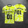 Lando Norris Ln1 Grafik Kurzarm Trikot Schnelltrocknend Atmungsaktiv Leichtgewicht Rennradfahren T-Shirt für Erwachsene Fans