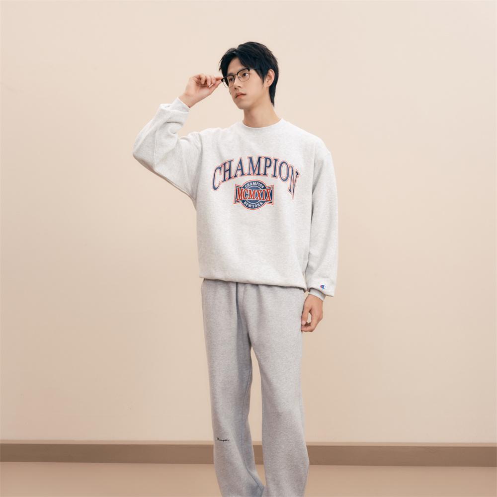 Champion FW24 ACTION STYLE Sweatshirt Unisex Ecru U4CSWJM047