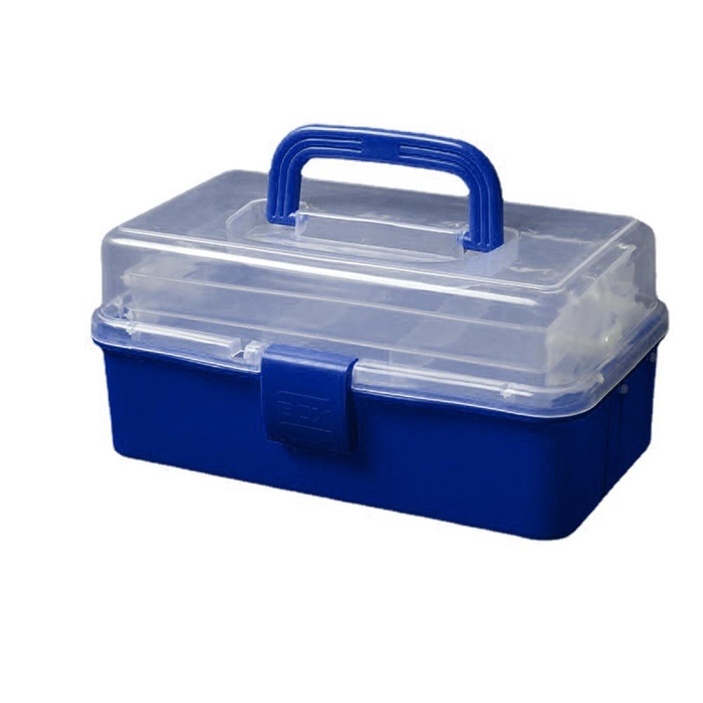 3 Layers Folding Tool Box With Handle Fishing Tackle Box Organizer Storage Box Cantilever Box Multifunctional Storage Box