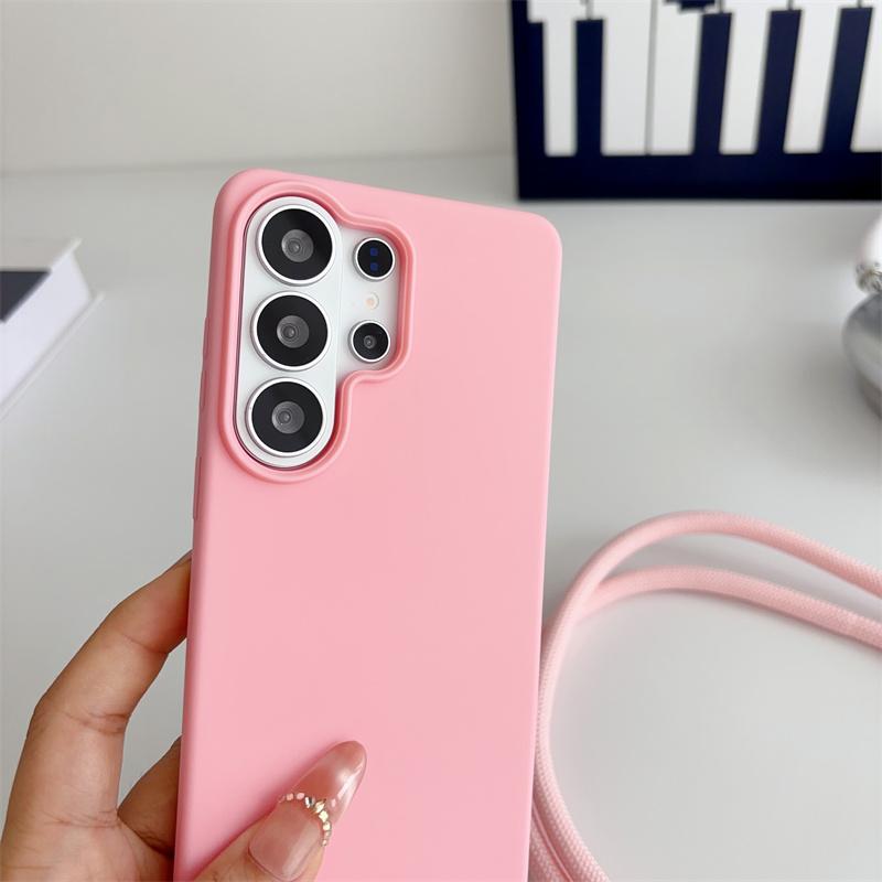 Lanyard Phone Case For Samsung Galaxy S26 S25 Edge S24 S23 S22 S21 FE Ultra Plus A12 A13 A22 A32 A52 A72 A33 A53 A73 Soft Cover