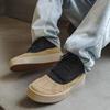 Fashion Men's Casual Shoes Autumn Winter High Street High-top Plush Leather Men's Shoes Fashion Lace-up Breathable Casual Men's Sneakers