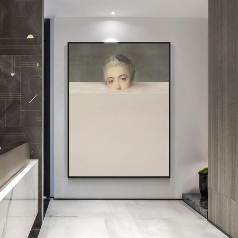Spoof Creative Portrait Canvas Painting Posters and Prints Modern Famous Wall Art Pictures for Living Room Home Decor No Frame