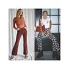 Foreign Trade Original Order RVC * a American Vintage High Waist Stretch Slimming Slim Fit Corduroy Trumpet Pants Two Colors 1521 B1