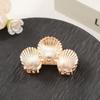 Hair Claw Oceanic Design Back Head Hair Clip with Shells Starfish Conch Pattern Multi-Purpose Hair Accessories