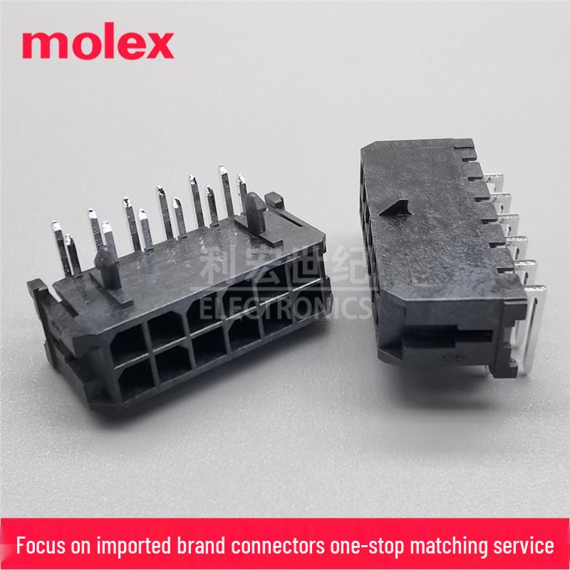 **Molex 43045-1200 Micro-Fit 3.0mm Right Angle Socket, 12-Pin**