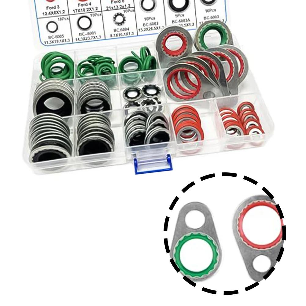 Reliable Gasket Performance Kit AC O Ring Kit Auto AC Spacers As Shown In The Picture AC O Ring Kit For AC System Leaks