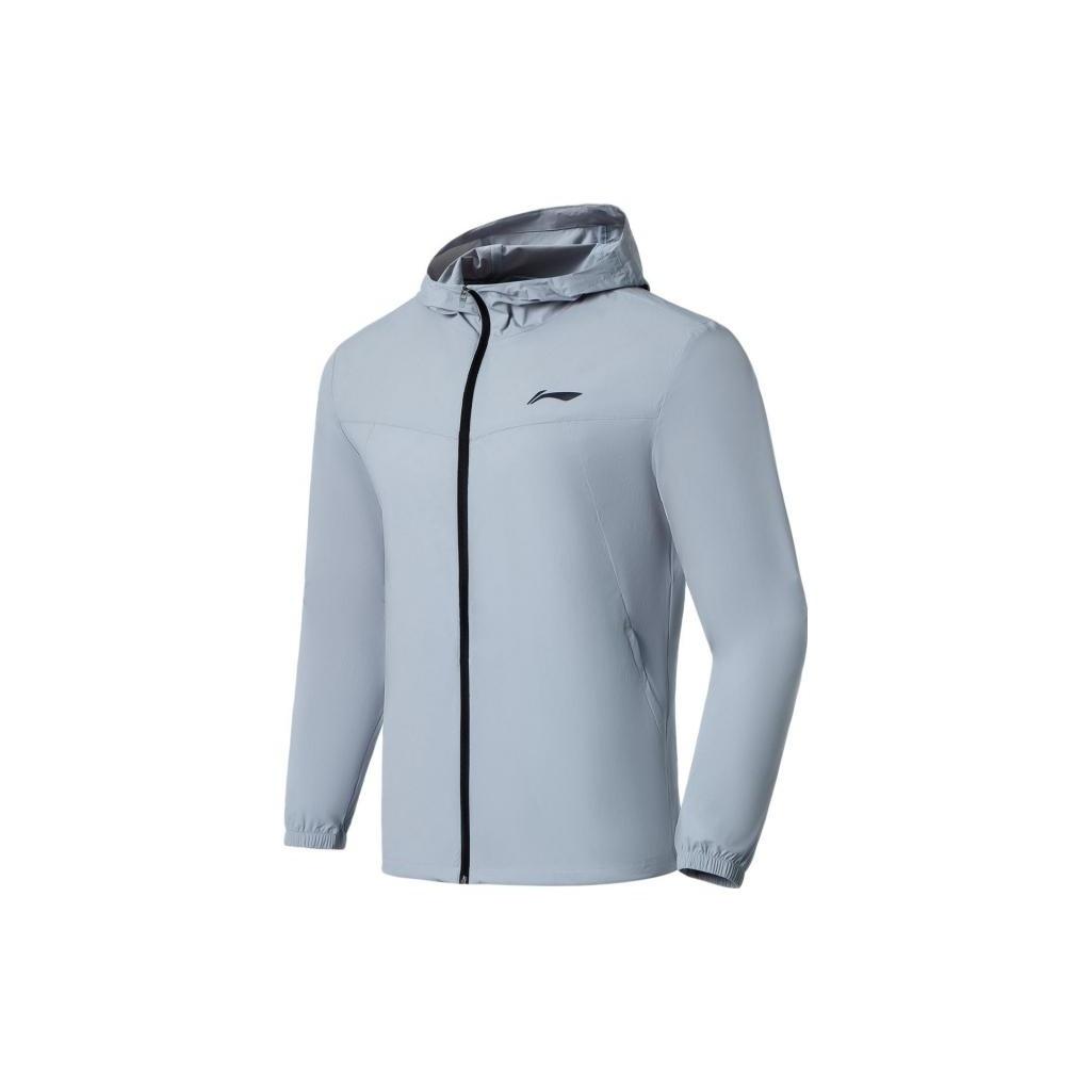 Li-Ning Logo Running Windbreaker Blue Haze Men s AFDS365-3 XXXL