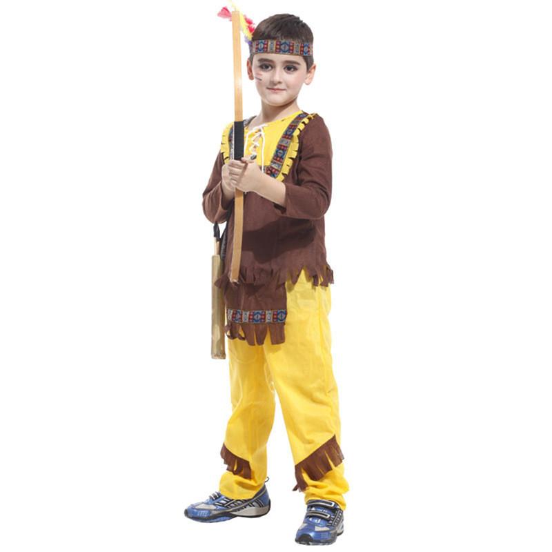 Colorful Polyester Native American Costume For Kids Perfect For Halloween And Cosplay Events