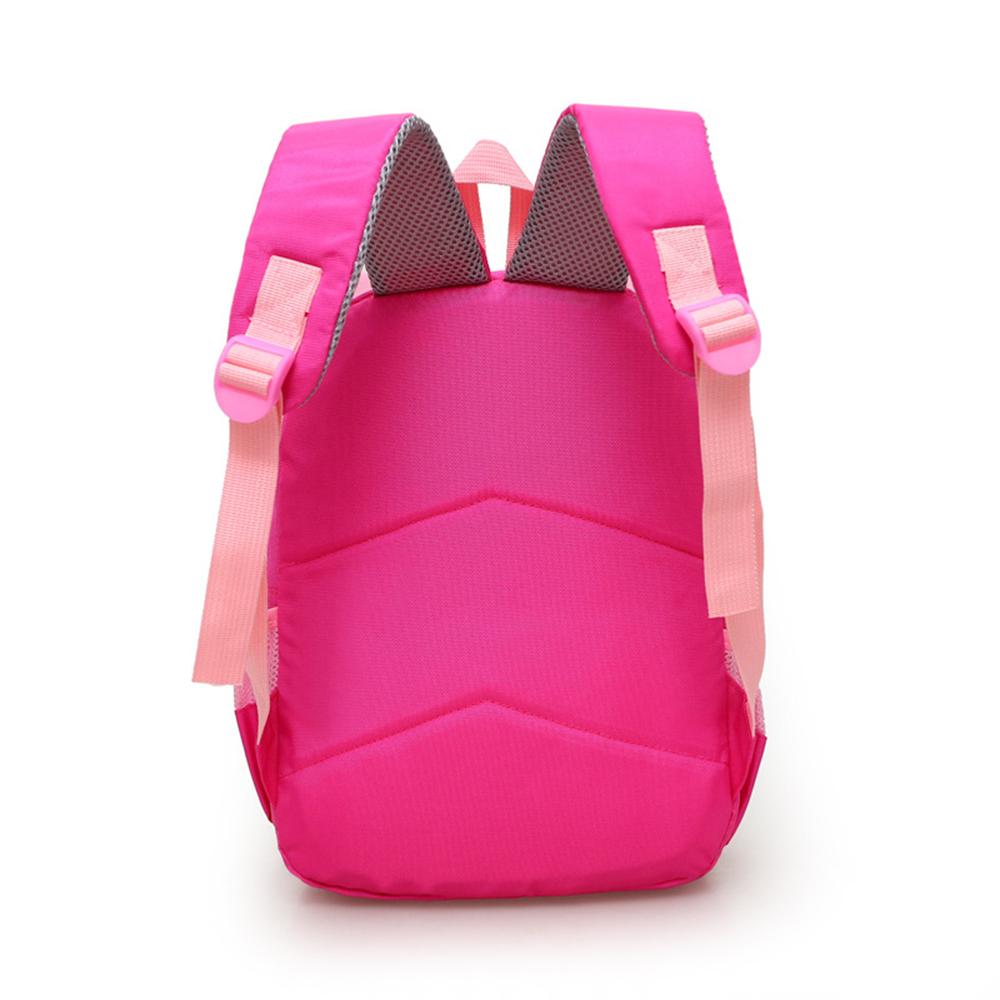 3D Cartoon Rabbit Backpack for Girls Kindergarten Pink Schoolbag