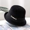 French Style Wool Bucket Hat Elegant Lightweight Warm Basin Hats Classic Coldproof Fisherman Cap for Women Autumn & Winter