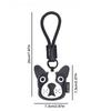 Lovely Puppy Key Chains Durable Strap High Quality PU Cartoon Dog Pendants Woman's Handbag Ornaments