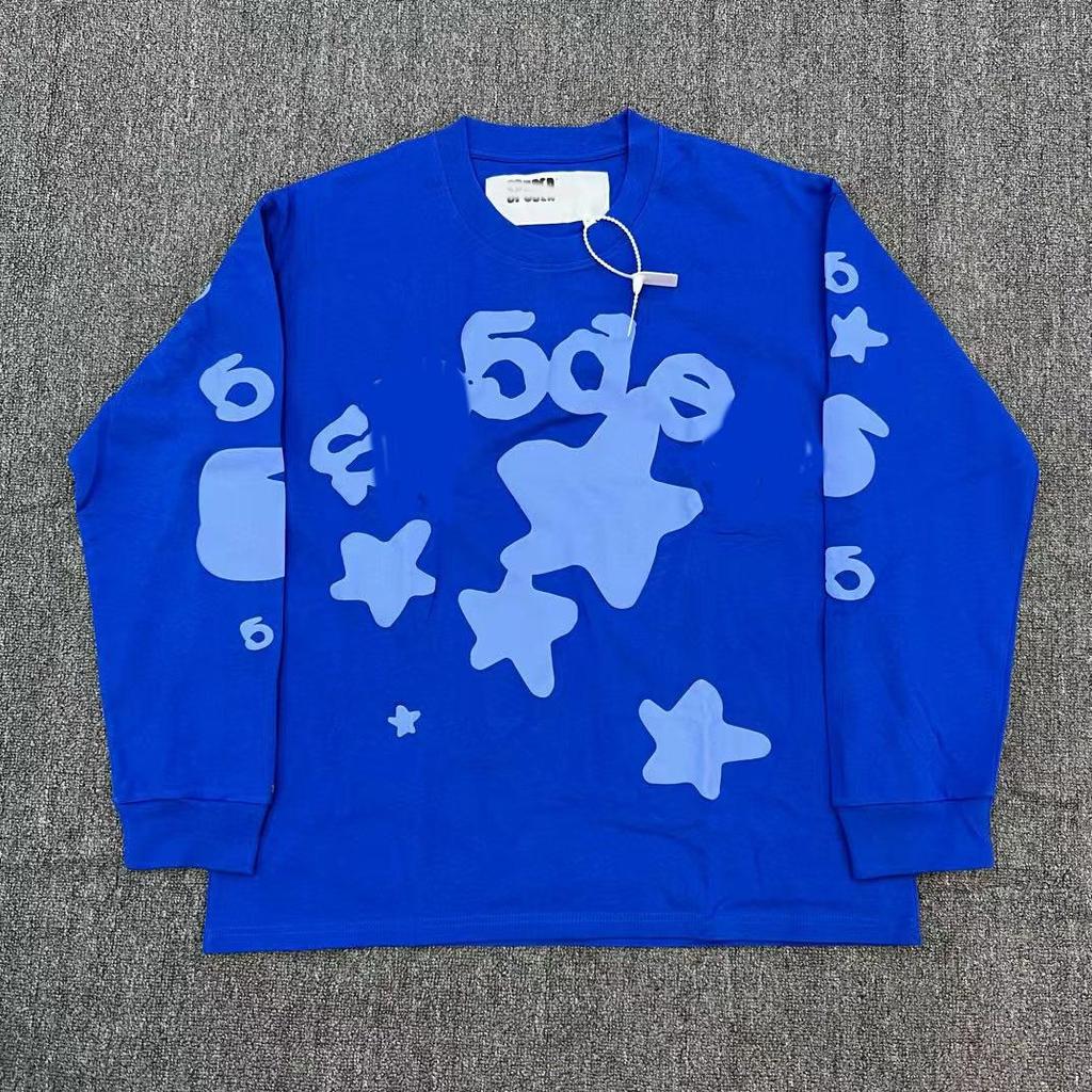 T-shirt Unisex con Stampa di Lettere in Schiuma Hip Hop Euro-Americano: Scollo Rotondo, Manica Corta, Design alla Moda