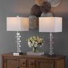 Nordic Creative LED Floor Lamp Fabric Lampshade Crystal Glass Ball Home Decoration Living Room Bedroom Art Reading Desk Lamp