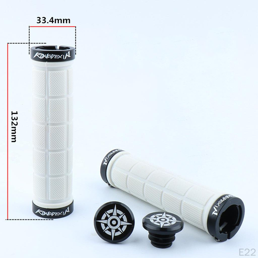 Bike Handlebar Grips with Secure Fasteners Color Selection