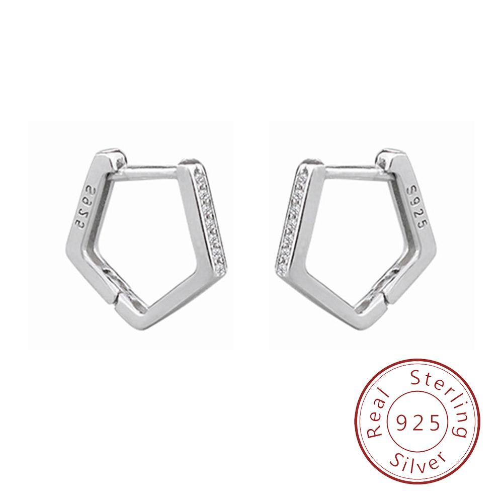 

S925 Diamond Embedding New Versatile Earrings Ear Buckle