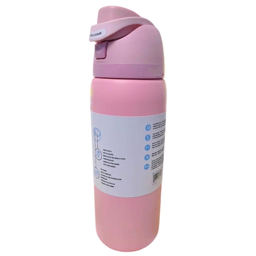 Stainless Steel Vacuum Outdoor Sports Kettle, Hand Held Straw Cup Double Layer Vacuum Cup 32oz