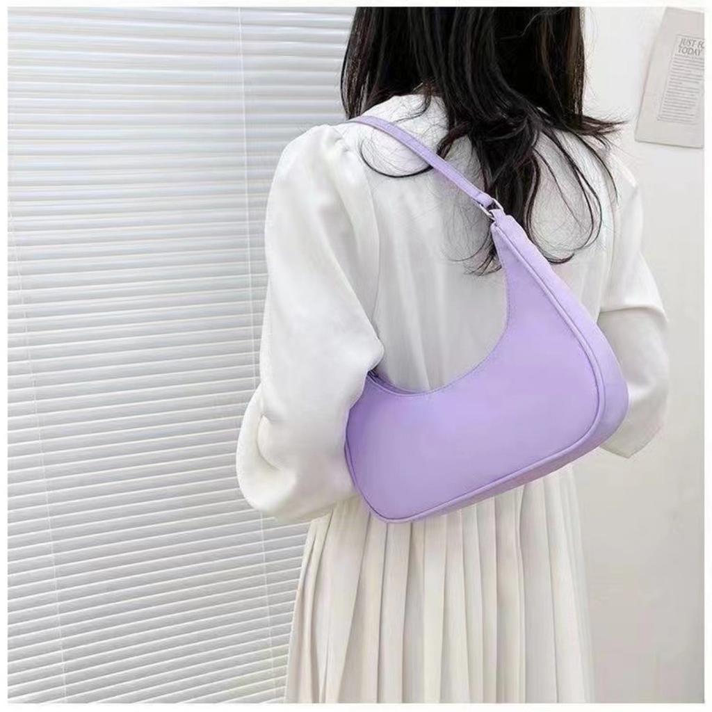 Women's Shoulder Bag, Cheap Women's Crescent Bag, Fashionable and Versatile Women's Handbag, Simple Women's Armpit Bag, Mobile Phone Bag, Wallet