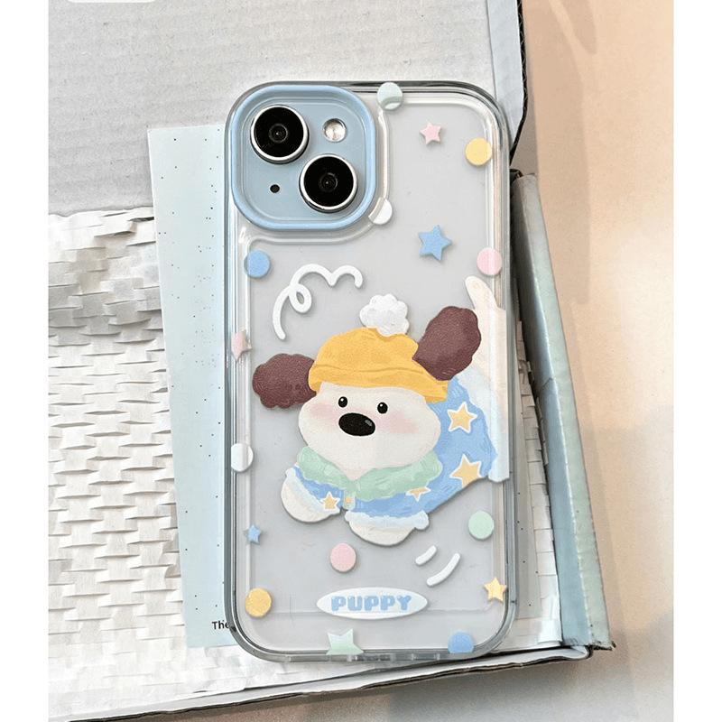 

Adorable Star Puppy Soft Case for iPhone 15/14/13/12 Pro Max/11/XR/XS iPhone 6/6S