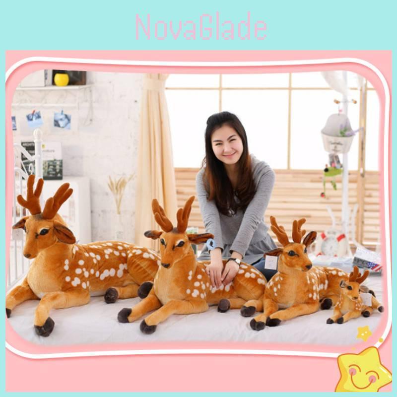 Cute Cartoon Spotted Deer Plush Toy Perfect For Creative Gift And Home Decor