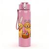 1PC Group Easter Dog Bunnies 750ml Color Plastic Sports Water Bottle Leakproof Flip Straw Lid Suitable for Sports Office Home Use