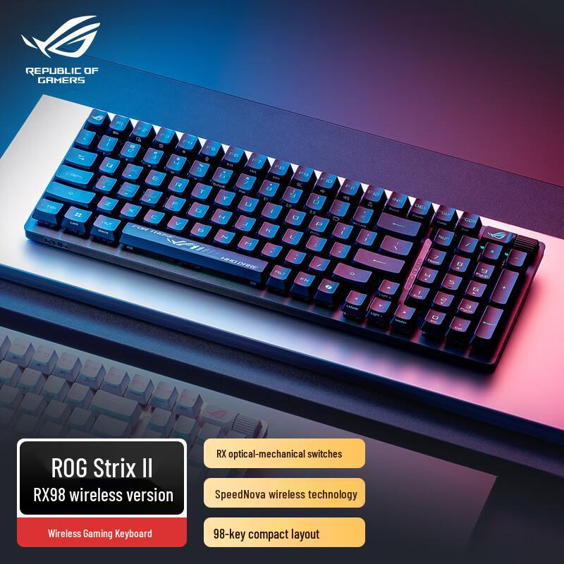 

ROG Ranger 2 RX 98 Wireless Mechanical Gaming Keyboard RX Red Switch (Linear Feel)