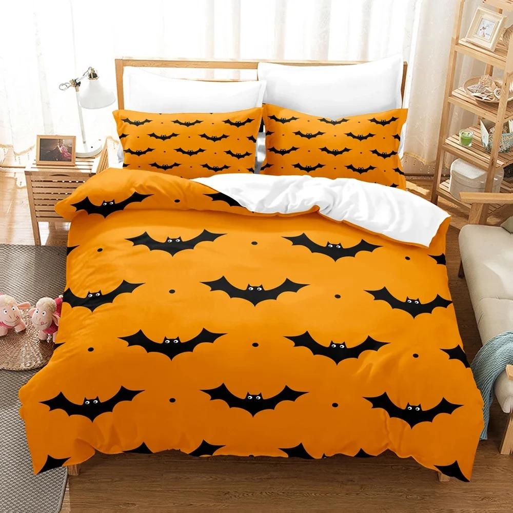 3D Bats Bedding Set Queen King Size Duvet Cover With Pillowcase Soft Microfiber Bedclothes For Bedroom Decor