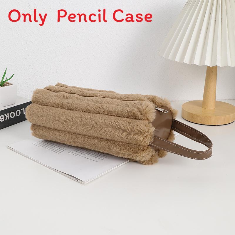 Japanese Plush Pencil Case With Large Capacity For Girls And Students