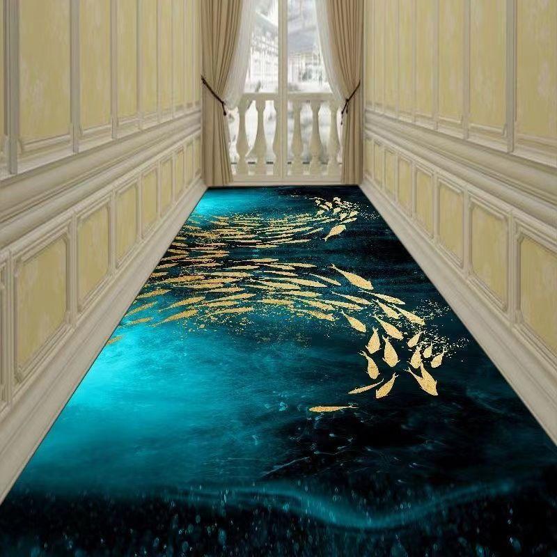 Corridor Carpet Long Hallway Area Rug Geometric Living Room Carpet Kitchen Aisle Mat Room Decoration Floor Mats