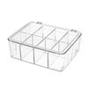 PET Flip-top Refrigerator Storage Box for Fresh Produce and Beverages - Transparent and Compartmented Container