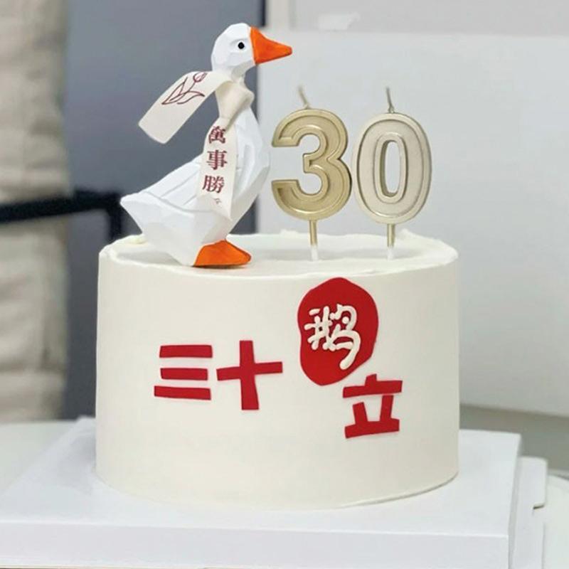 Golden Birthday Candles 0-9 Digital Cake Topper Number Wedding Cakes Dessert Decor Party Supplies Accessories