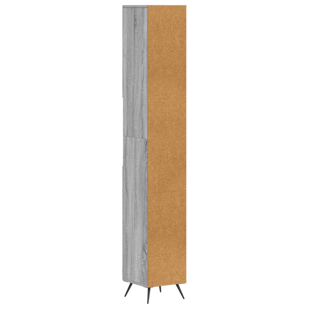 Bathroom Cabinet with Open Shelf BREDA Sonoma Grey