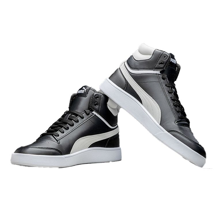 Puma Pantofi sport unisex Shuffle Mid WTR, negru, alb, auriu, gri-violet 385551-02