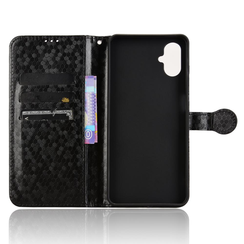 For Samsung Galaxy F06 5G/M06 5G Wallet Case Dot Pattern Imprint PU Leather Phone Cover